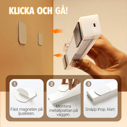 ⚡ Trådlösa LED-lampor med Rörelsesensor & Magnetfäste | Sista Dagen Erbjudande! 🎁