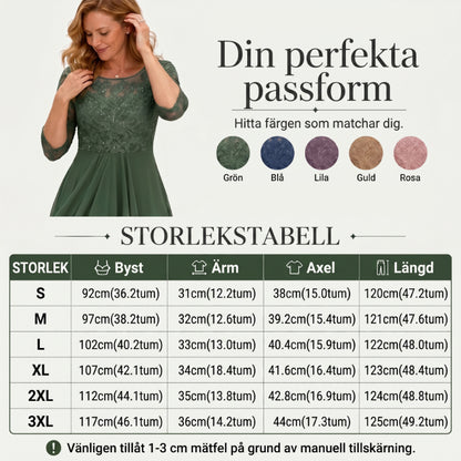 💖NYTT ARRIVAL BEGRÄNSAD TID ERBJUDANDE💖Elegant broderi Cocktail Flowy Klänning