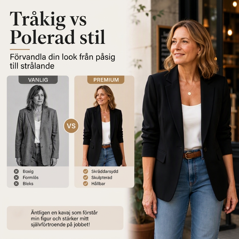 ✨ 50% RABATT! ✨Elegant mjuk enfärgad jacka med knappar och uppknäppning