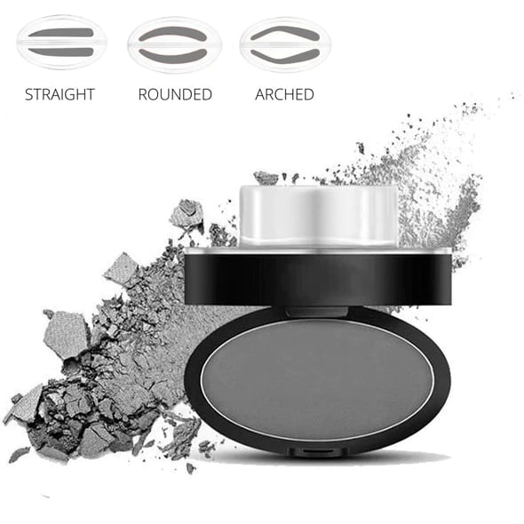 🎁 2026 Nya Ankomster 50% rabatt💥Eyebrow Stamp Pulverset med Applikatorborste, Ett Tryck Perfekta Ögonbryn, Vattentålig Långvarig 24H Ögonbrynsmakeup för Enkla Dagliga Salongsliknande Ögonbryn