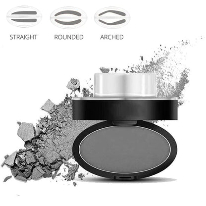 🎁 2026 Nya Ankomster 50% rabatt💥Eyebrow Stamp Pulverset med Applikatorborste, Ett Tryck Perfekta Ögonbryn, Vattentålig Långvarig 24H Ögonbrynsmakeup för Enkla Dagliga Salongsliknande Ögonbryn