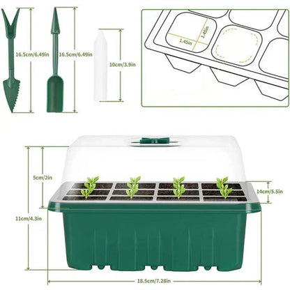 💎60% RABATT! 💎 Groningsbrickor med odlingsljus – Fuktighetskontroll, transparent och fullspektrumljus 🌱💡