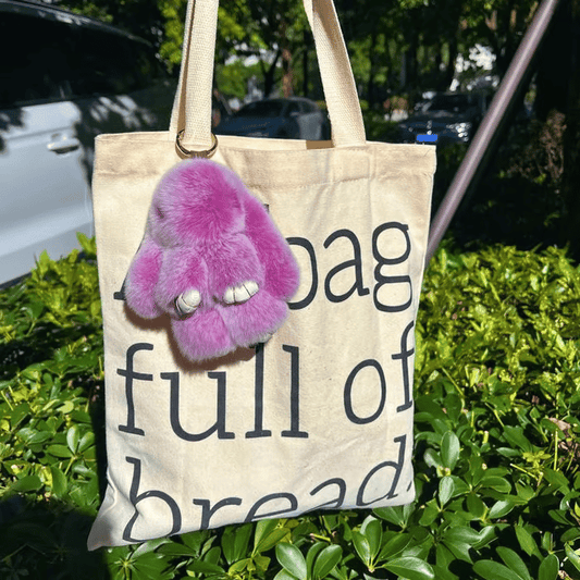 🏆🎁 En hjärtklappande present som garanterat är unik🐰 Handgjorda mjuka kaninpompon-berlocker