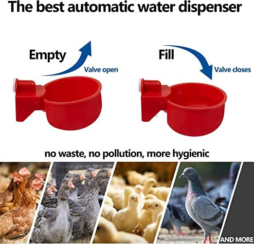 🐔50% RABATT⏰ Automatisk vattenkopp för kyckling, håller vatten rent och fräscht för hälsosam uppfödning💧