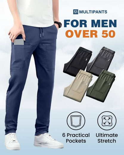 💥MultiPants – Slitstarka lastbyxor med hög stretch i flera fickor