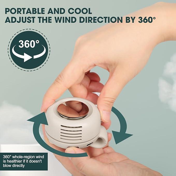 Sommarens bästsäljare☀️ Bärbar minifläkt med klämma🍃 360° vridbar