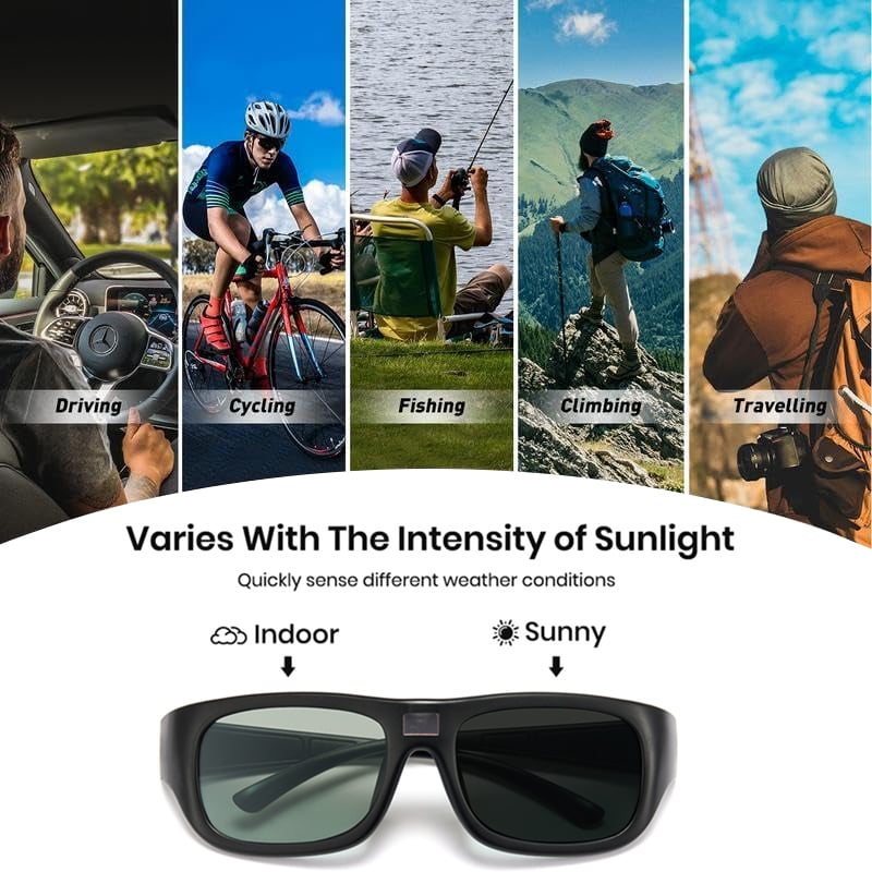 🌟 Nyanlända 50% rabatt⚡ - 🕶️Smart Fotokromiska polariserade solglasögon