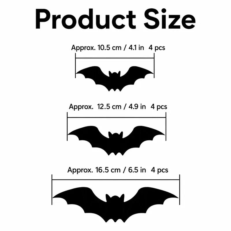 🦇 50% RABATT! 🎃 3D LED-Fladdermöss Halloween-Dekoration – Lila Ljus, Hängande & Väggklistrad – Kuslig Atmosfär för Hem & Fest 🌙