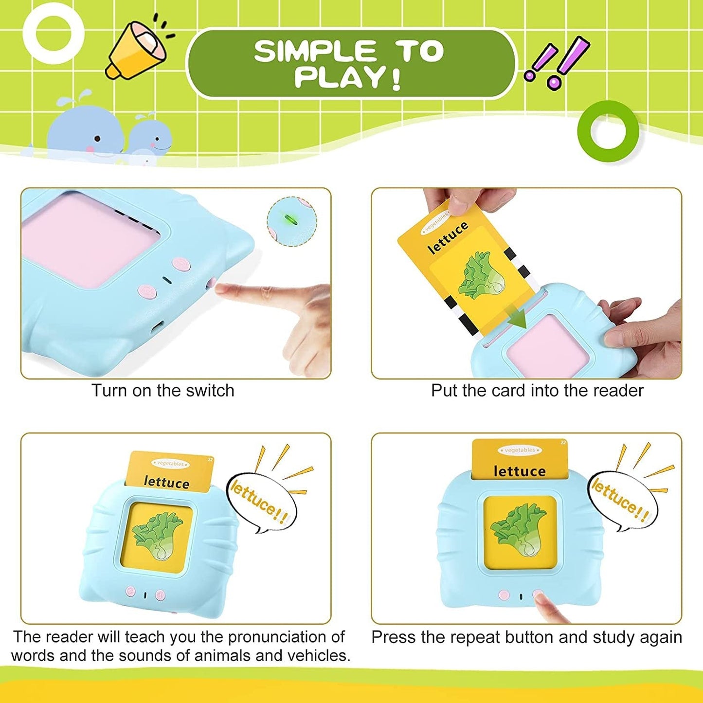 Tidig julkampanj 48% OFF Barn som pratar flash-kort