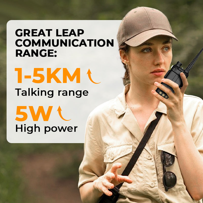 ⏰ Endast nu 50% rabatt!🔥📡 UV-5R Hamradio Långdistans UV5R Two-Way Radio Dualband Walkie-Talkie