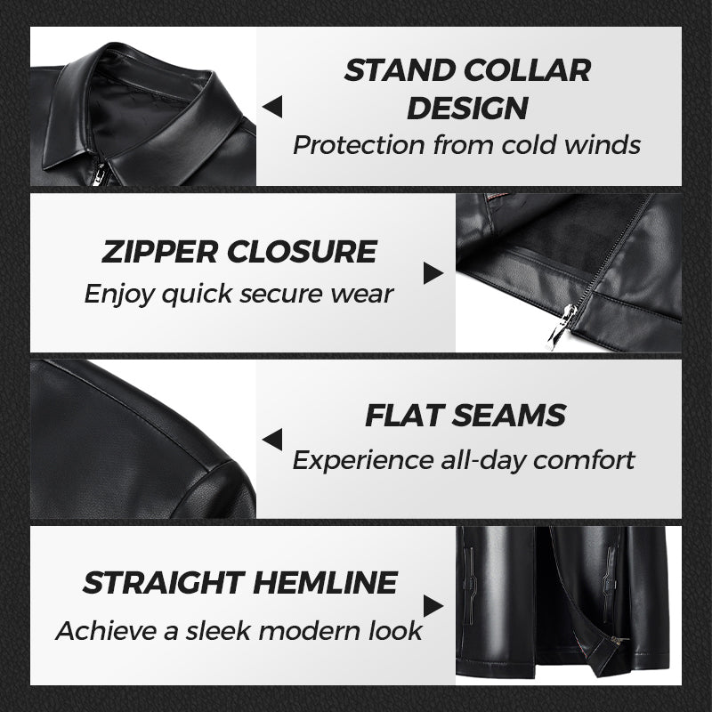 🔥Klassisk läderjacka för män
