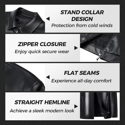 🔥Klassisk läderjacka för män