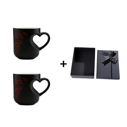 📢📢Alla hjärtans dag gåvor⏰ Färgskiftande keramikmugg med hjärtformat handtag till 💝✨