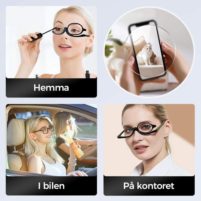 🔥💕Roterande sminkglasögon🧐