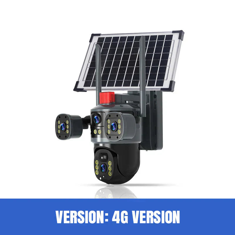💥2025 New Hot Sale🎥 Triple-Lens Solar 360° Dome Camera✈️ fri frakt