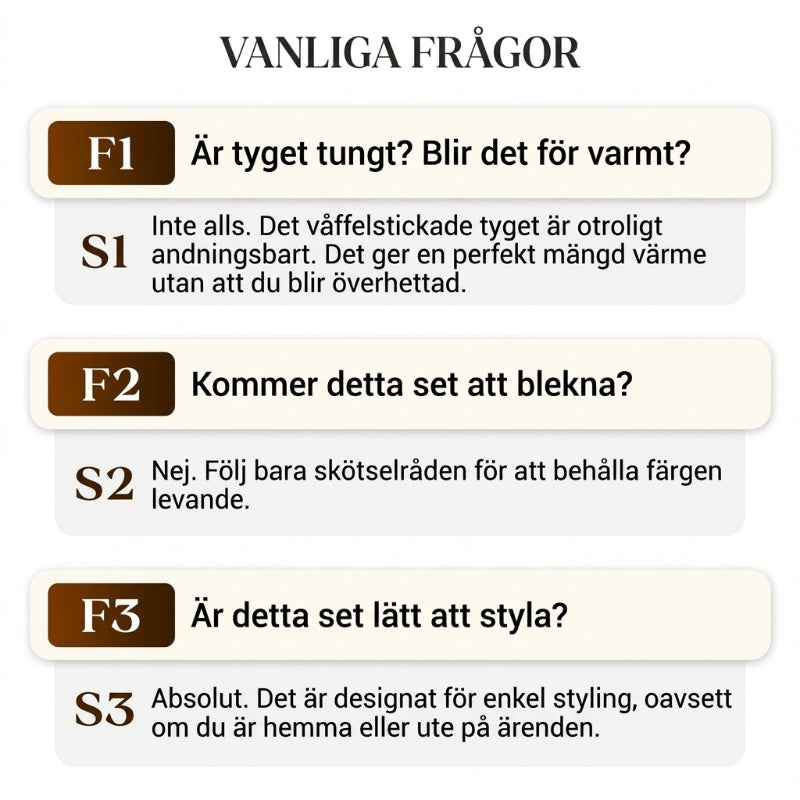 ⏰ Endast nu 49% rabatt!🔥Herrset i Vaffelstickning – Collegetröja & Raka Byxor