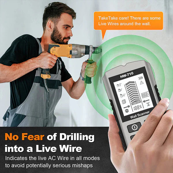 🔥Bra lågt pris, 50% rabatt på rea💯 Multifunktionell bärbar väggdetektor🔍