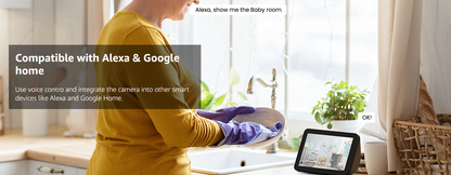 🔥SISTA DAGEN 50 % RABATT🔥2-vägs ljud trådlös säkerhetskamera📹