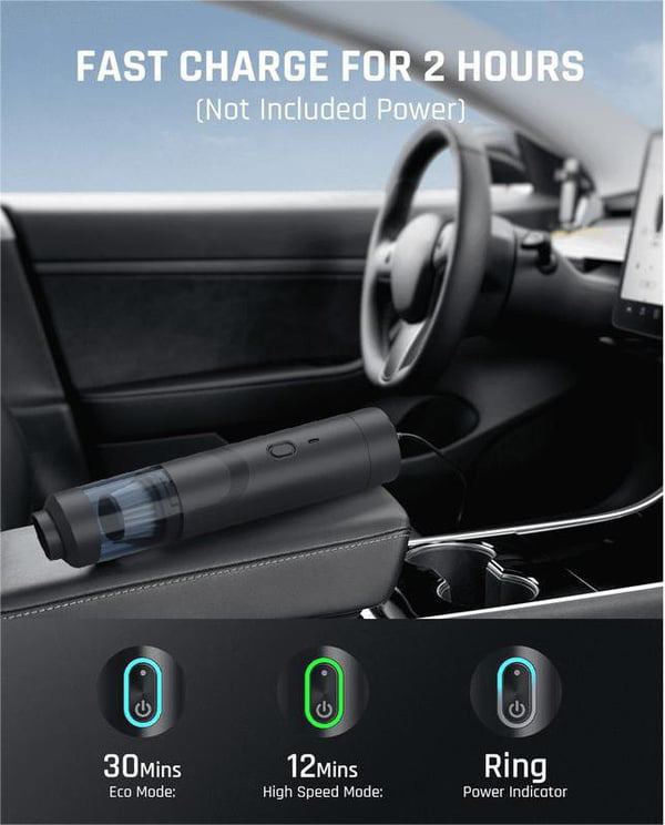 💥SISTA DAGEN REA 49 % RABATT💥Slim V8 Mate sladdlös bil dammsugare med hög effekt 13000Pa/30AW