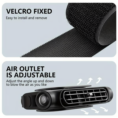 ❄️Sommarens heta rea❄️Dual Turbo USB bilstolsfläkt - bakre kuddfläkt med hög vindstyrka