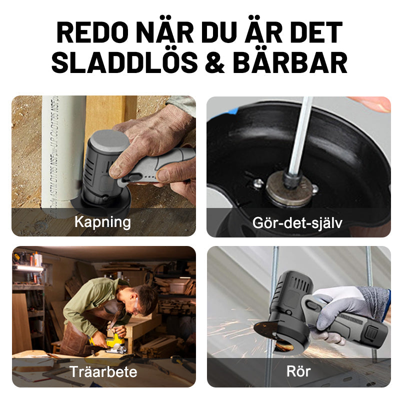 🔥12V mini vinkelslip med kapskiva🔥