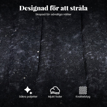 💖SISTA DAGENS REA 60% RABATT🥰Dambyxor med paljettmönster och vida ben och resår i midjan