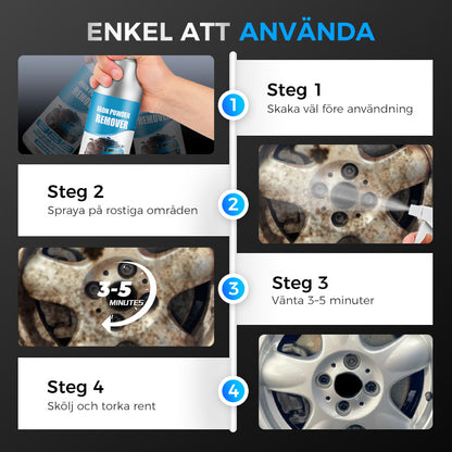 🔥Spray för borttagning av rost och järnpartiklar från bilar