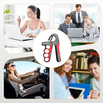 Justerbar handgreepstränare med elektronisk avläsnin