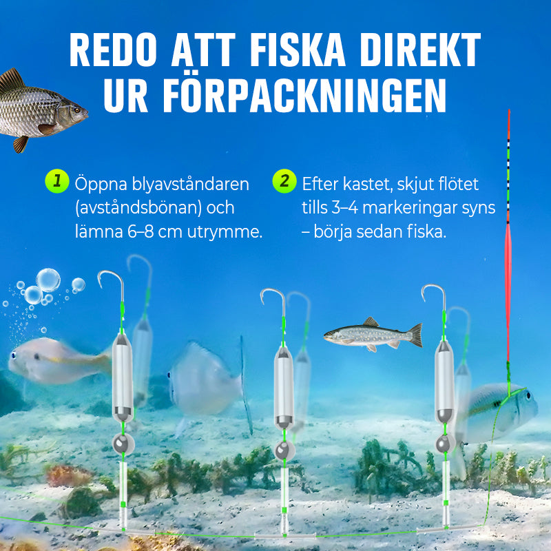 🔥3 Krokar Anti Drift Bottenfiske Rigg