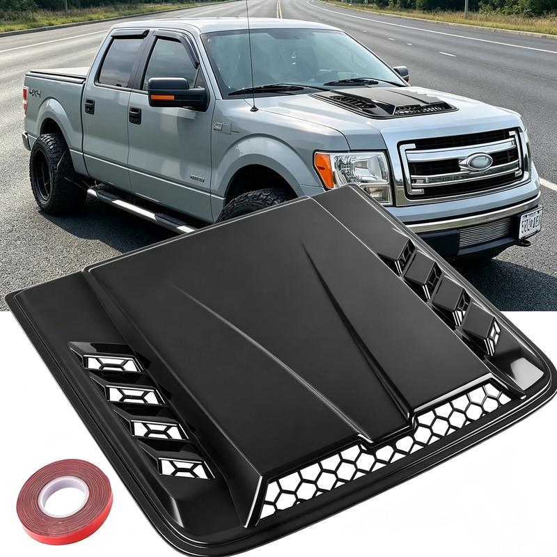 2026 Ny Svart Universal Stor Motorhuvsventil – Luftintag för Chevy Silverado, Colorado, Ford F-150/F-250/F-350, Dodge Ram 1500/2500/3500 (Exteriört Dekorationstillbehör)