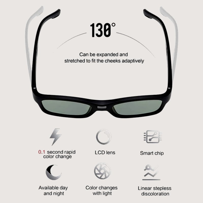 🌟 Nyanlända 50% rabatt⚡ - 🕶️Smart Fotokromiska polariserade solglasögon
