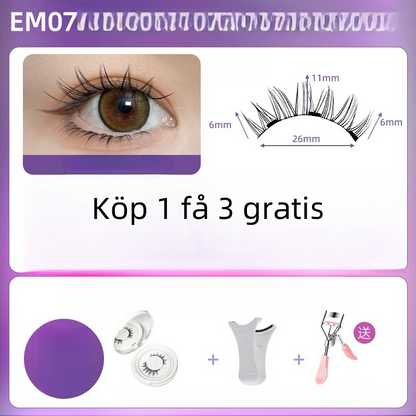 🔥Köp 1 få 1 gratis🔥Återanvändbara självhäftande ögonfransar