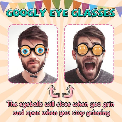 🔥JULREA 50 % RABATT!!🏆Flash Sale💥Roliga glasögon med blinkande ögonmekanism🥸