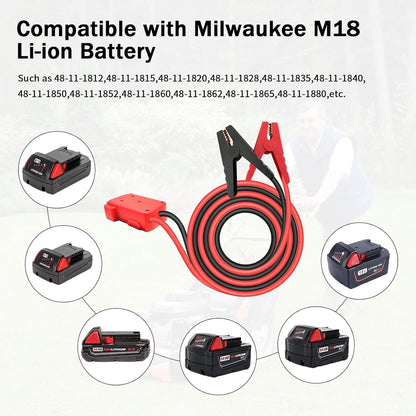 🚗Verktyg HOT-rea 54 % RABATT🔥6FT 12AWG startkablar för bilbatterier med adapter