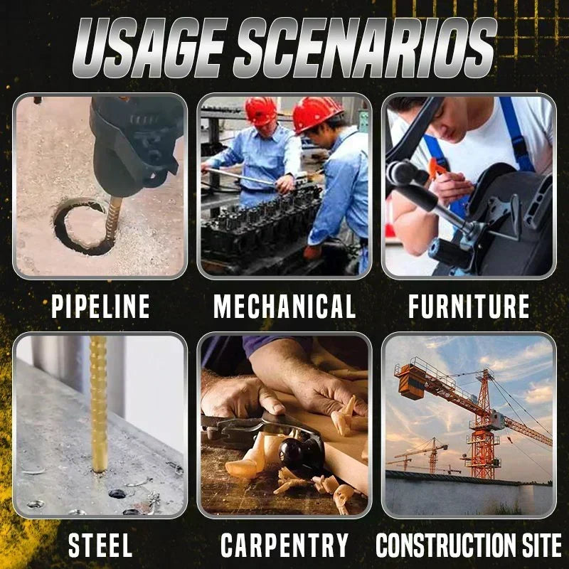 ⚙️ Spiralborrsats – snabbstål, titanbelagd och redo för flera material 🧰