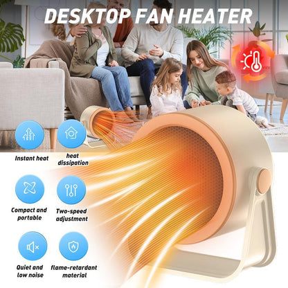 ♨️SISTA DAGEN REA 70% RABATT!!⚡50 000+ SÅLDA!❄️2026 Bärbar Snabbvärmevärmare – Utomhus & Skrivbords Mini Radiator
