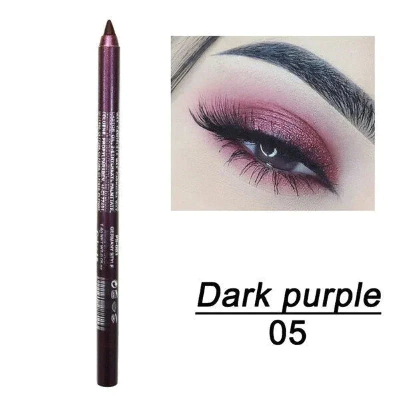 💄 50% RABATT! 🎨 14-delars Set med Vattenfast Gel-Eyeliner – Metallisk & Pärlemorskimrande Finish, Långvarig & Smetfri Formula För Perfekt Linning 👁️