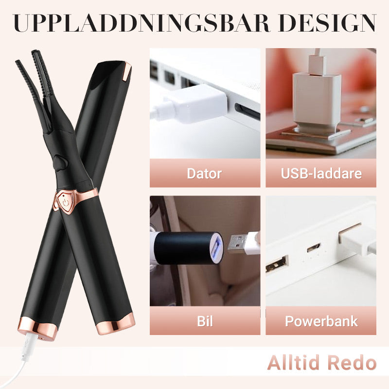 👁️✨ Uppvärmd Ögonfransböjare – Naturligt Böjda Fransar med Långvarig Form