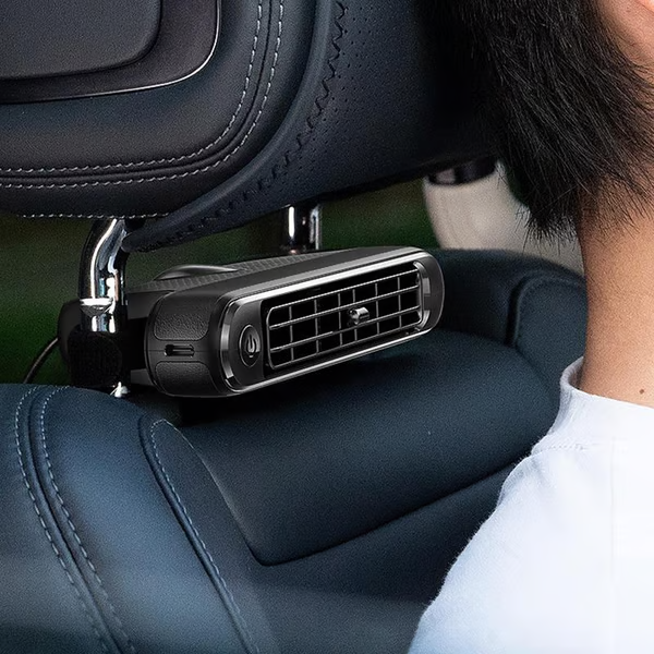 ❄️Sommarens heta rea❄️Dual Turbo USB bilstolsfläkt - bakre kuddfläkt med hög vindstyrka