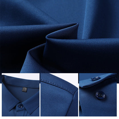 🔥2025 HOT SALE🔥Men's Wrinkle-Free Stretch Dress Shirt✈️Free frakt när du köper 2✈️