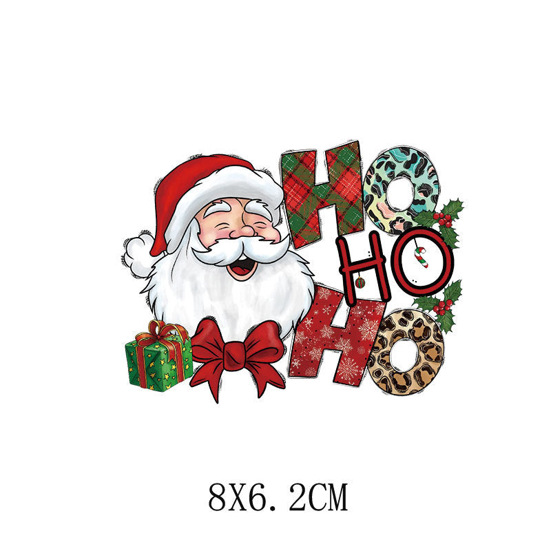 🎄 15 DELAR Julens Mysterie DTF-Transferpaket för Festliga DIY-kreationer