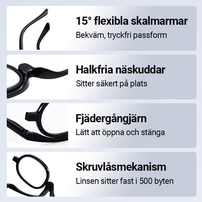 🔥💕Roterande sminkglasögon🧐