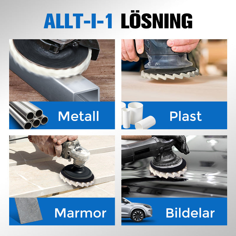 🔥Köp 1 få 1 gratis🔥Polerskiva med flik av ullfilt