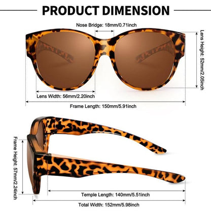 🕶️2026 Nya Överdimensionerade Cat Eye Solglasögon☀️Polariserat UV400-skydd