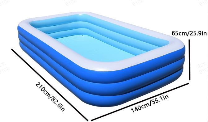 🌊 Hem Uppblåsbar simbassäng, gratis uppblåsbar pump, ⌛50% rabatt under en begränsad tid 💥