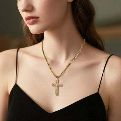 ✝️ 50% RABATT! 🙏 Halsband med Jesuskrucifixhänge – Klassiskt Design, Högglans Finish & Perfekt Som En Meningsfull Accessoar Eller Gåva 🕊️