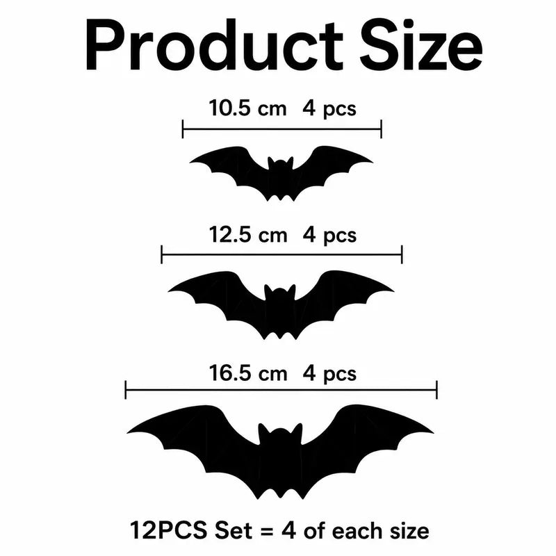 🦇 50% RABATT! 🎃 3D LED-Fladdermöss Halloween-Dekoration – Lila Ljus, Hängande & Väggklistrad – Kuslig Atmosfär för Hem & Fest 🌙
