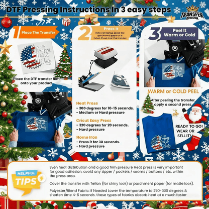 🎄 15 DELAR Julens Mysterie DTF-Transferpaket för Festliga DIY-kreationer