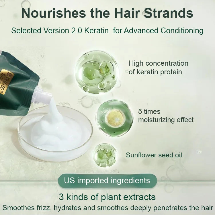 🔥New Year Hot Rea 49% RABATT🔥 Polypeptide Keratin Hydrating Smoothing Hair Damage Repair Cream