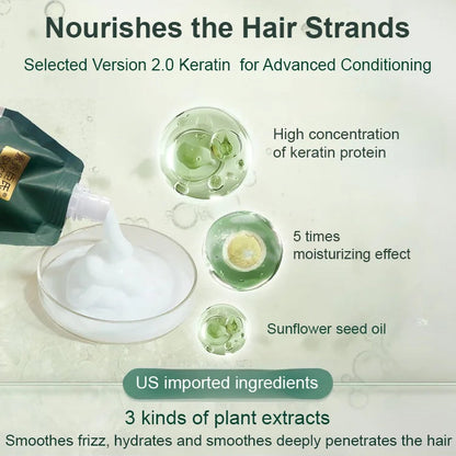 🔥New Year Hot Rea 49% RABATT🔥 Polypeptide Keratin Hydrating Smoothing Hair Damage Repair Cream